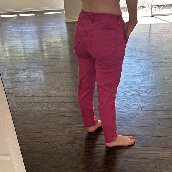 Women's Pink Ankle Jeans - Picture 4 of 4